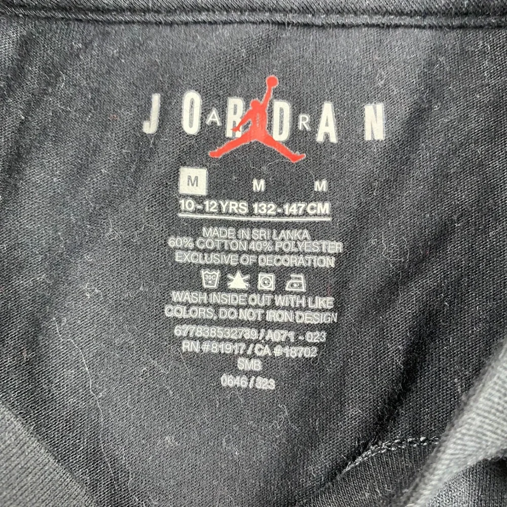 Air Jordan Jump Man Nike Long Sleeve Shirt Youth 10-12 YRS Medium Black
